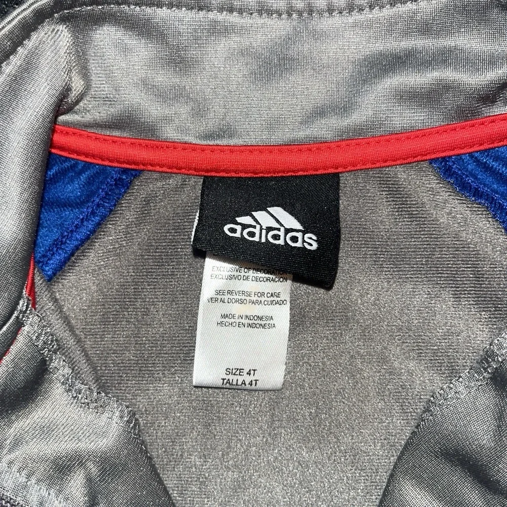 Texas Rangers MLB Adidas Full Zip Gray Jacket‎ Boys/Girls 4T